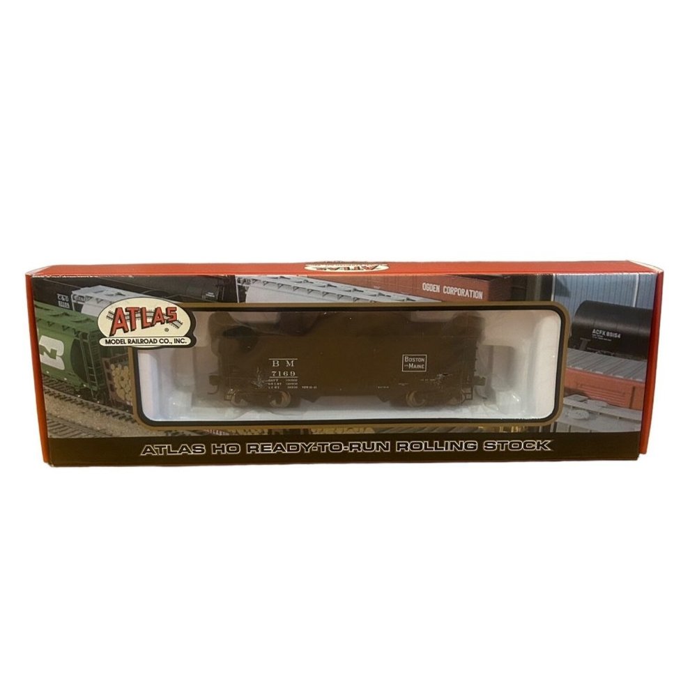 Atlas HO Scale #1862-6 Offset Side Hopper w/flat end Boston & Maine - Road #7169